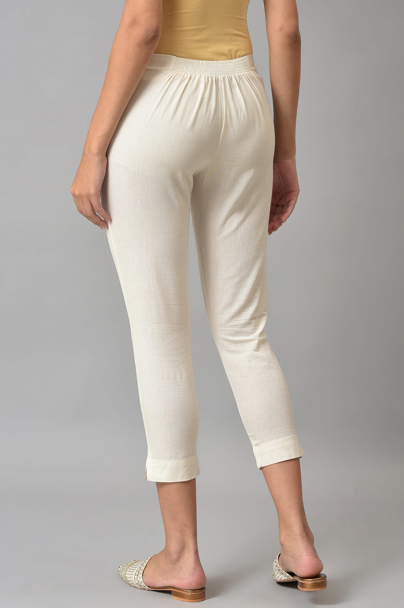 Ecru Slim Pants