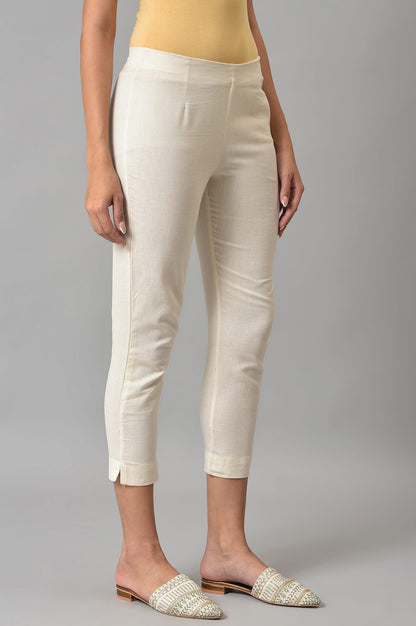 Ecru Slim Pants