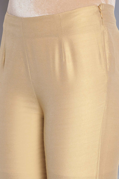 Golden Fitted Pants