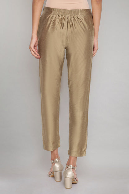 Golden Fitted Pants