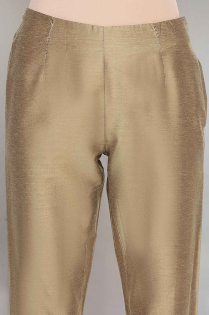 Golden Fitted Pants