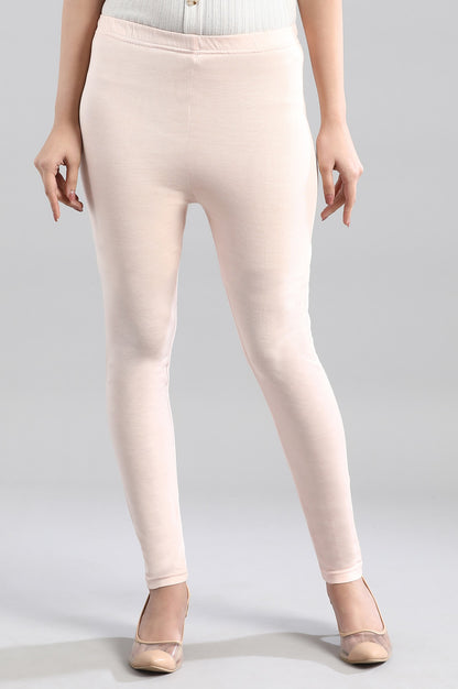 Soft Pink Slim Fit Tights