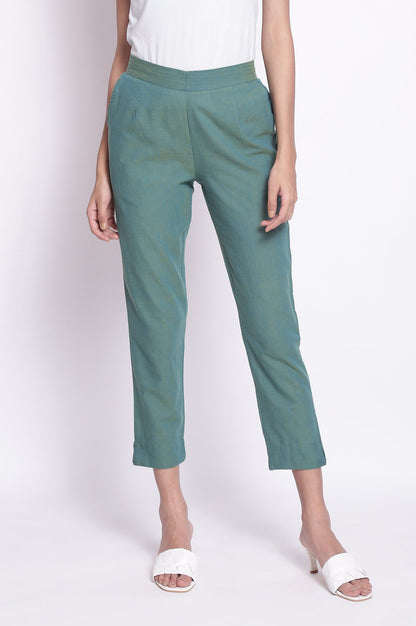 Green Indo-Western Trouser Pants