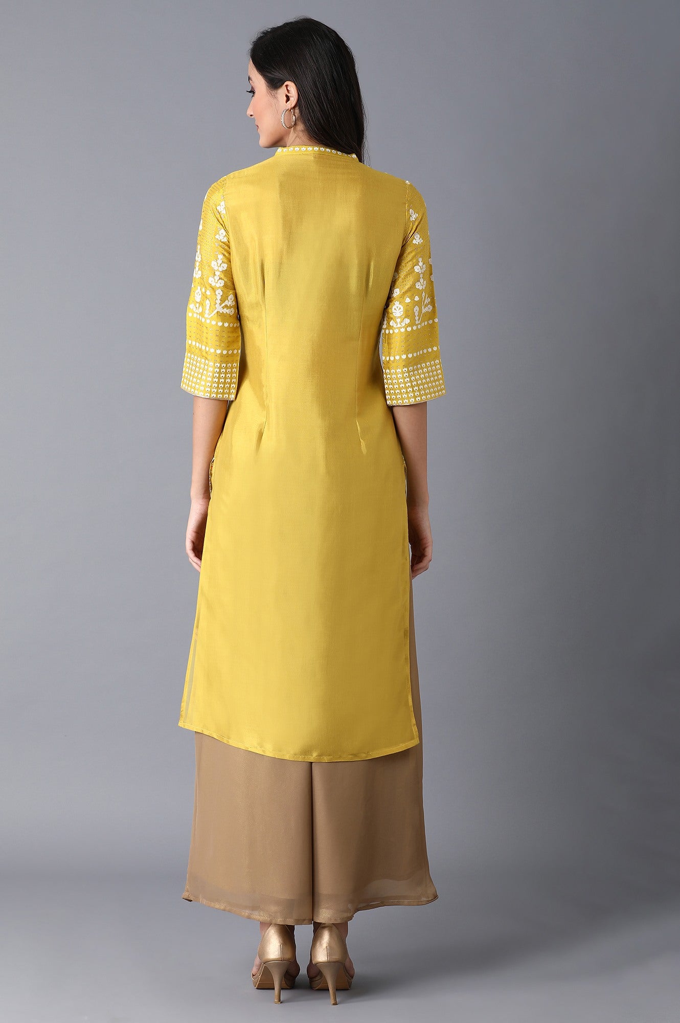 Mustard Yellow Straight kurta