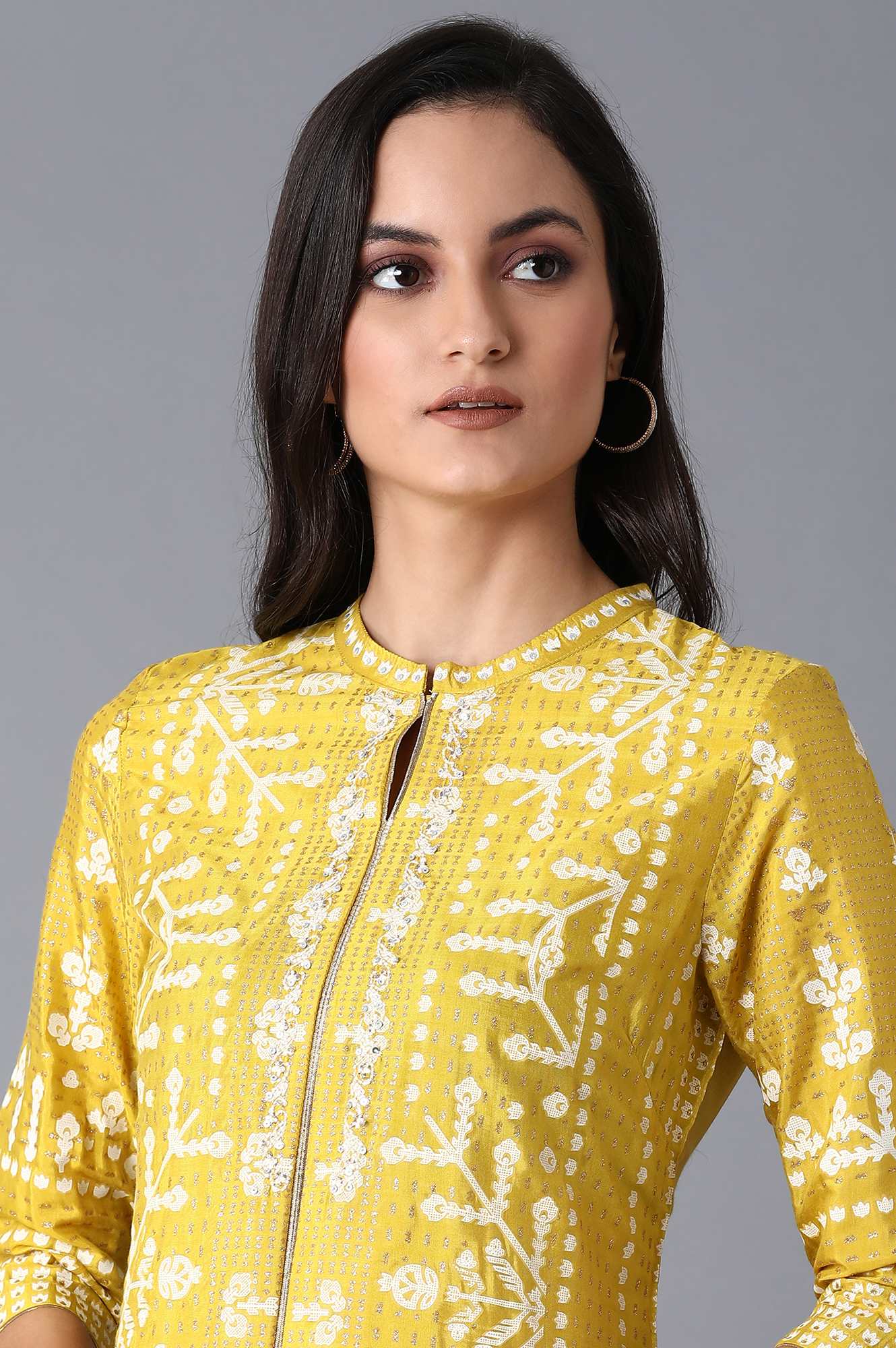 Mustard Yellow Straight kurta