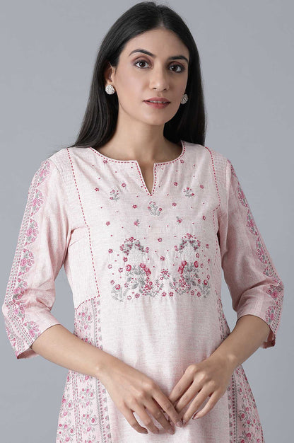 Light Pink Straight kurta