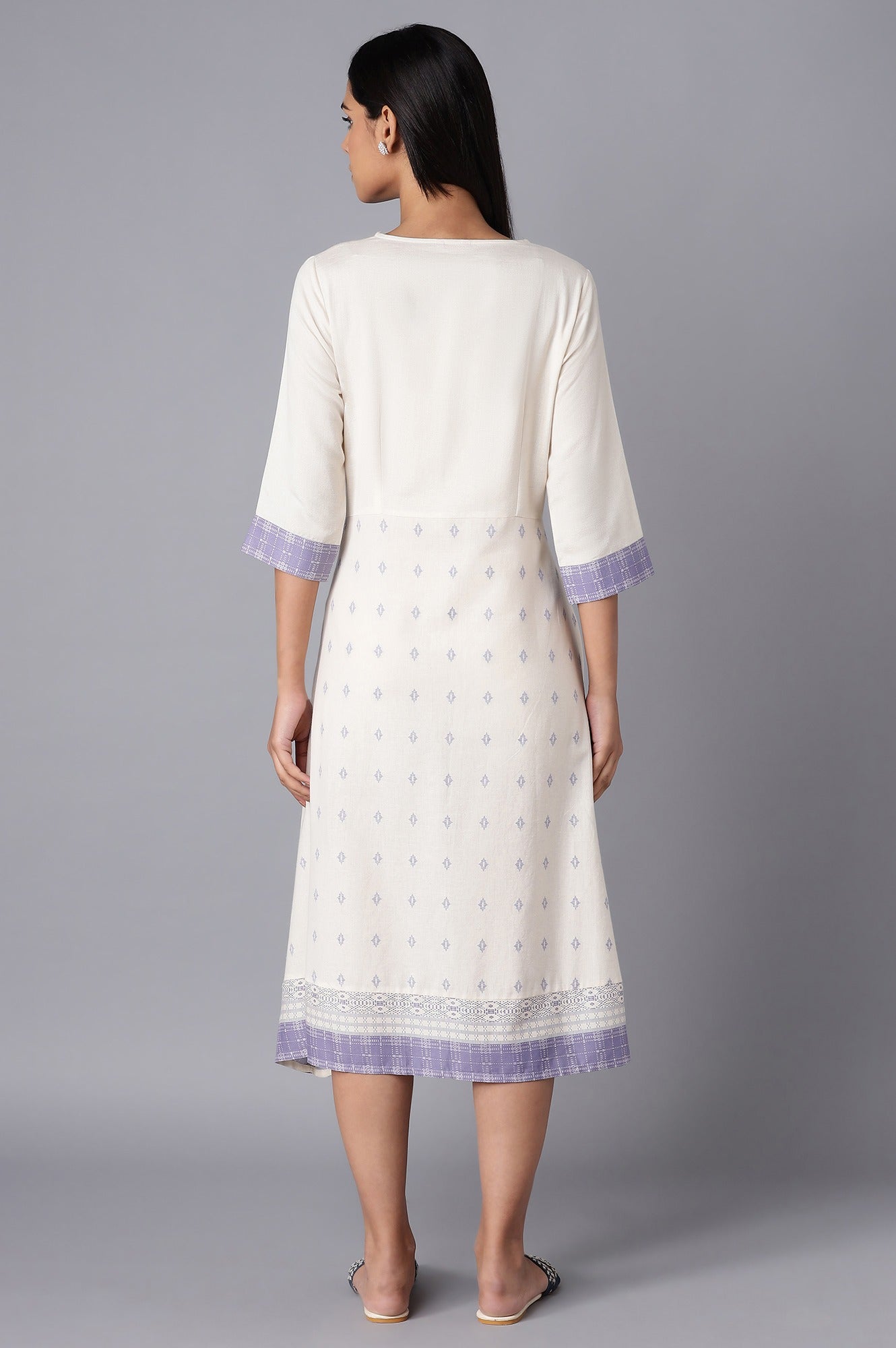 New Pristine White A-line Dress