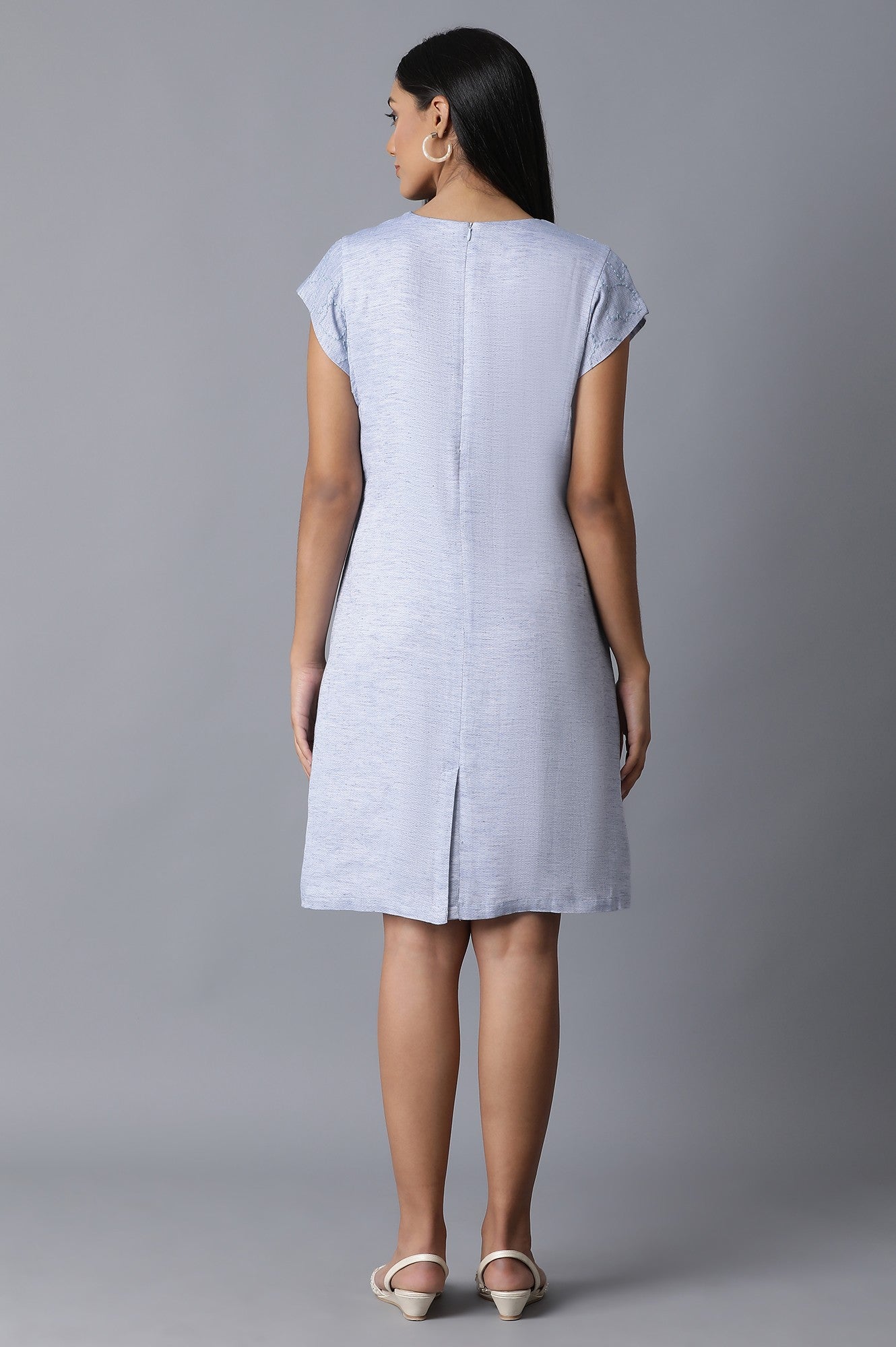 Light Blue Sheath Dress