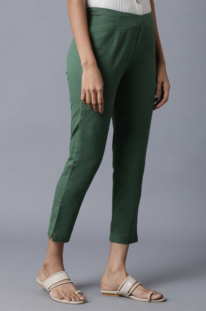 Dark Green Slim Pants