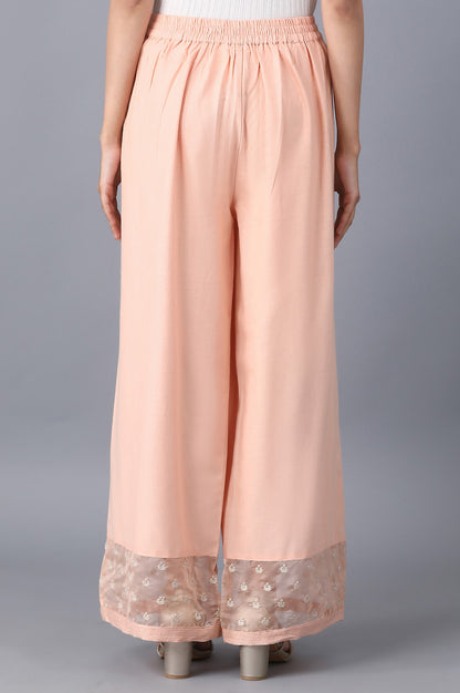 Blush Solid Cotton Flax Parallel Pants