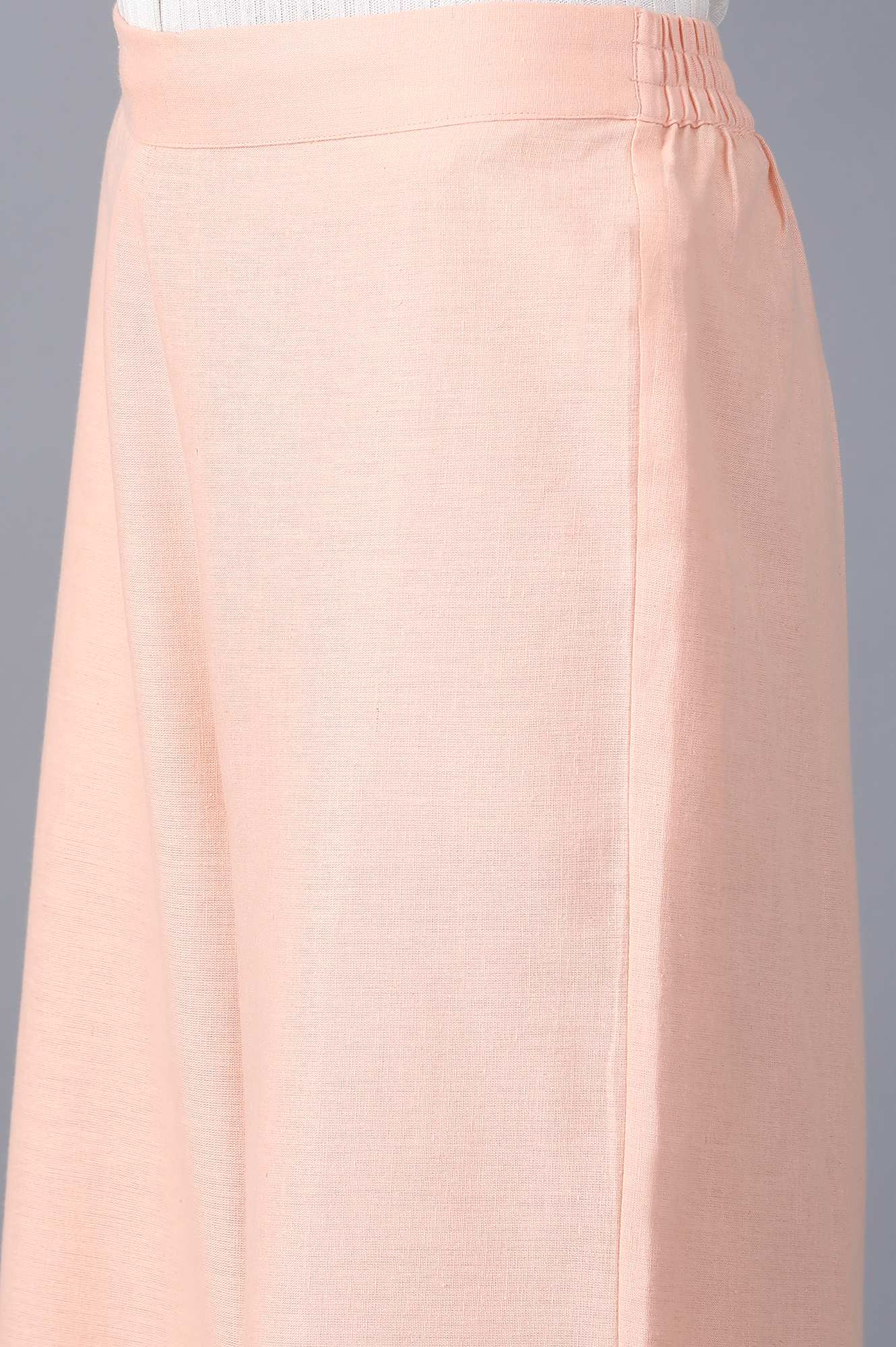 Blush Solid Cotton Flax Parallel Pants