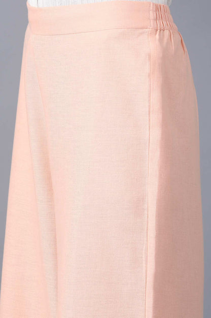 Blush Solid Cotton Flax Parallel Pants