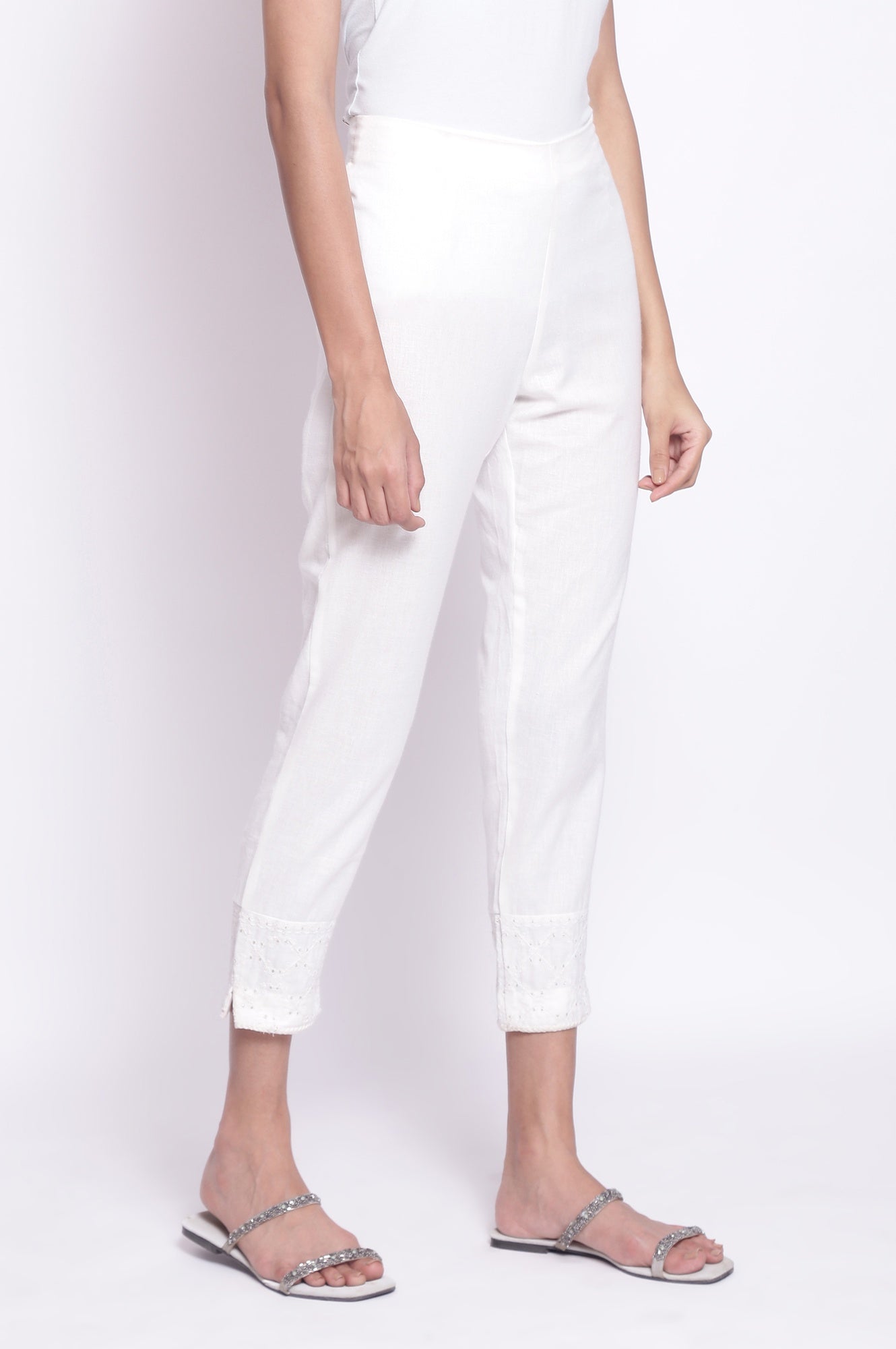 Ecru Slim Pants