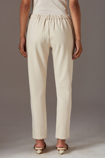 Beige Slim Pants