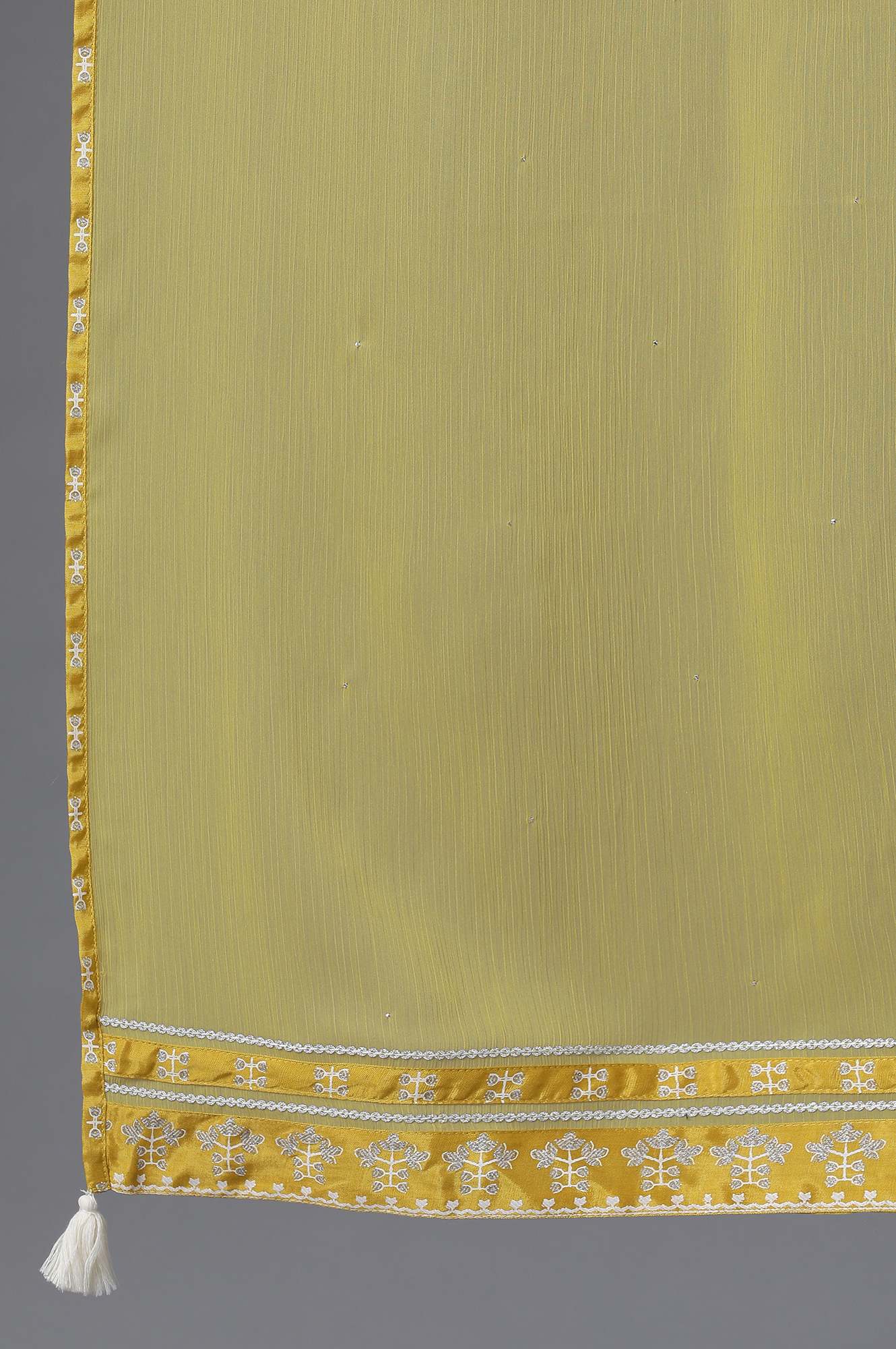 Mustard Yellow Chiffon Drape