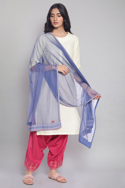 Colony Blue Mesh Drape