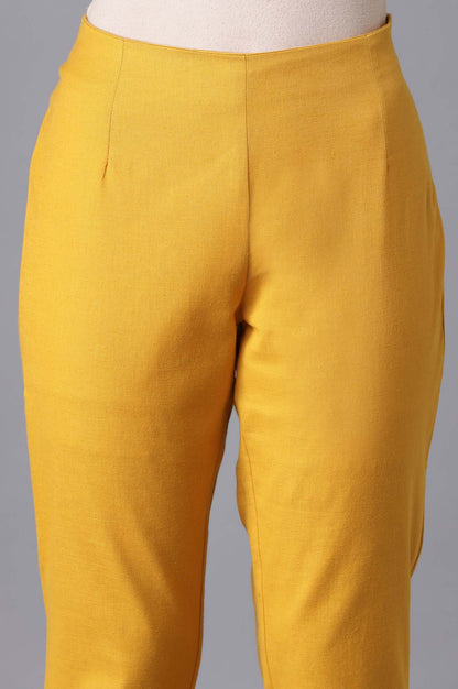 Yellow Stripes kurta- Slim Pants Set