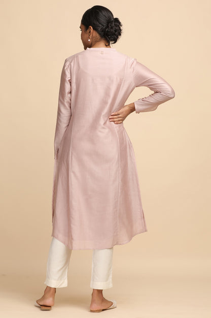 Light Pink Cotton Silk kurta