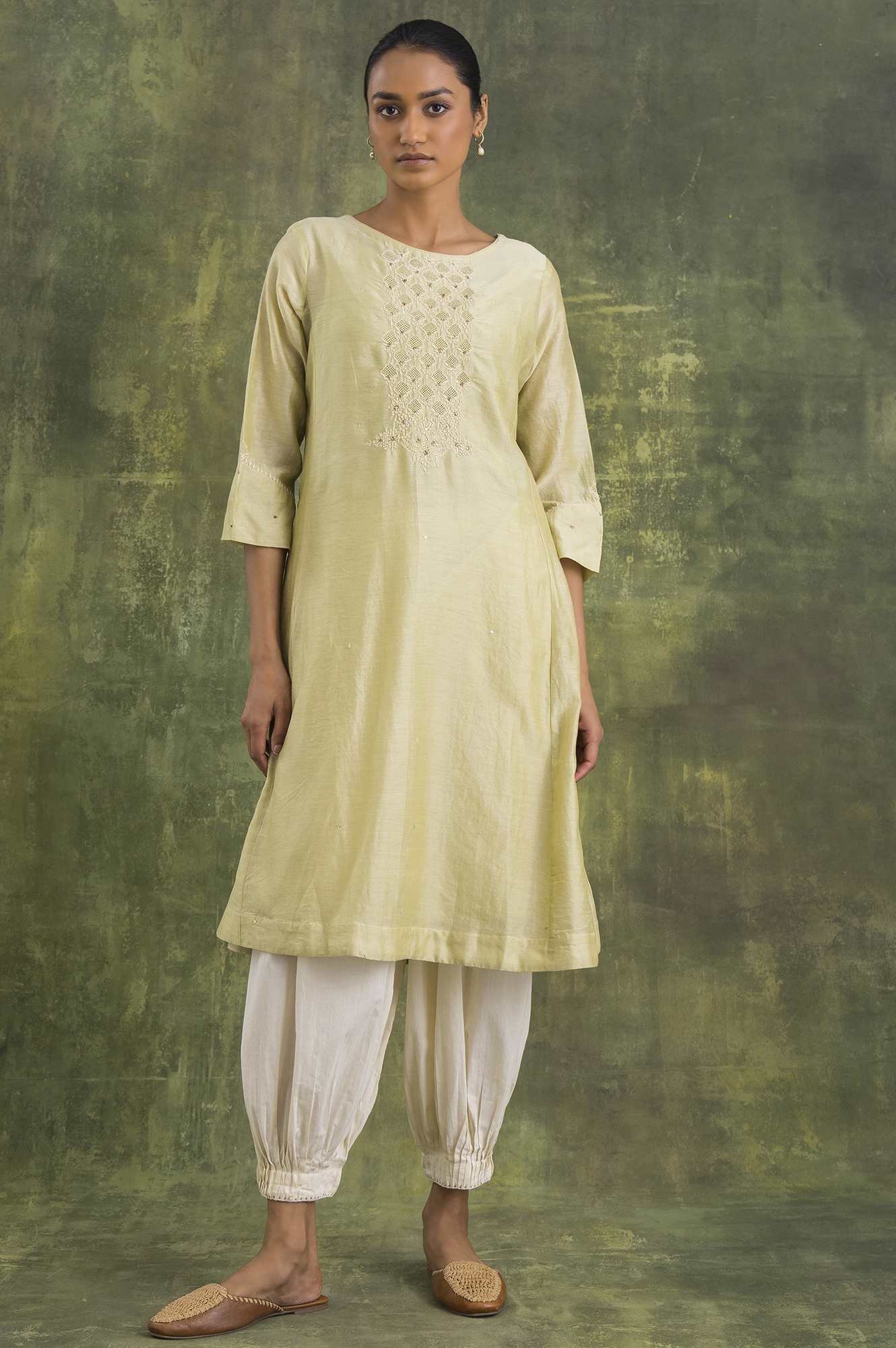 Pastel Green Chikankari kurta