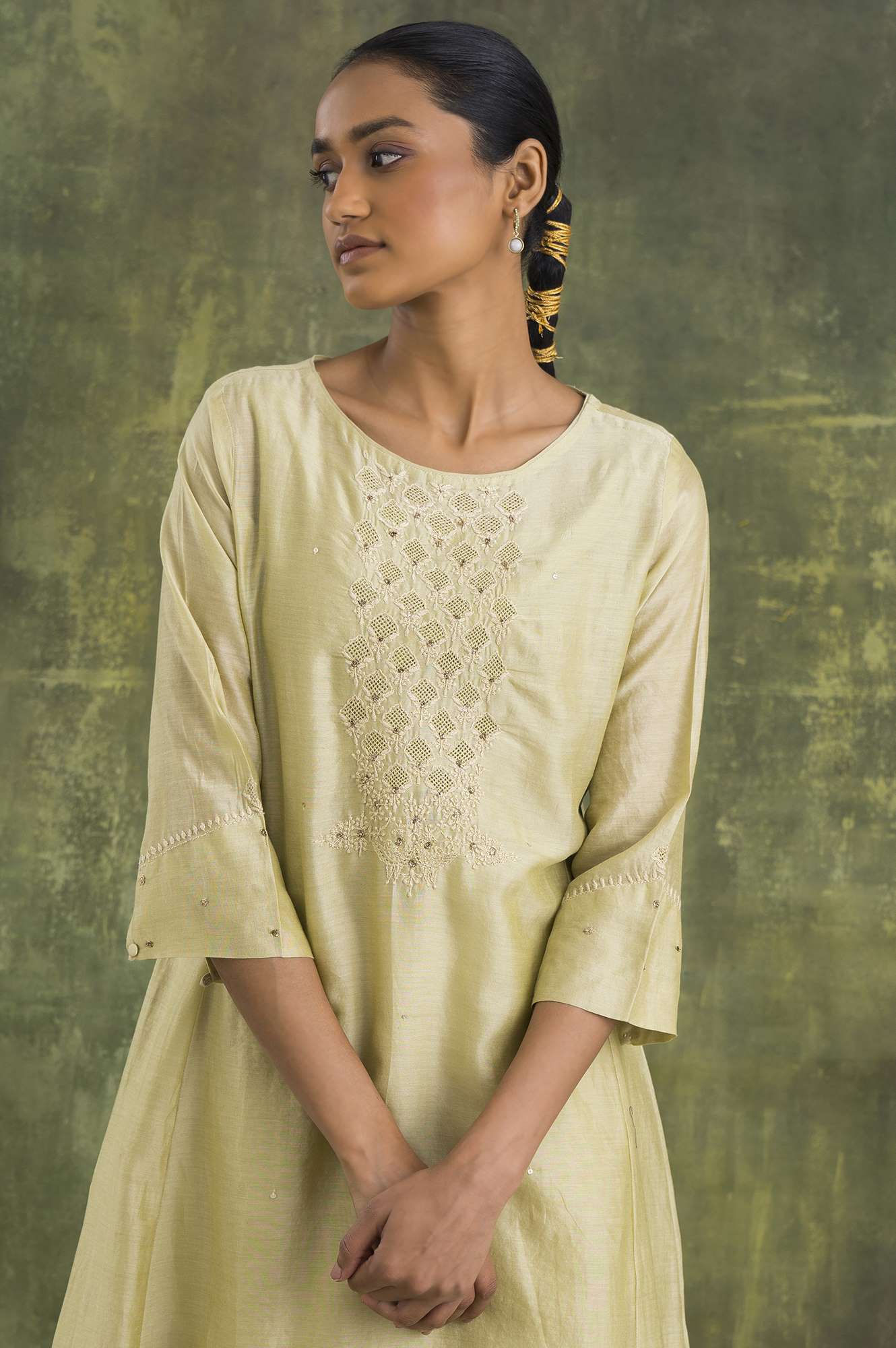 Pastel Green Chikankari kurta