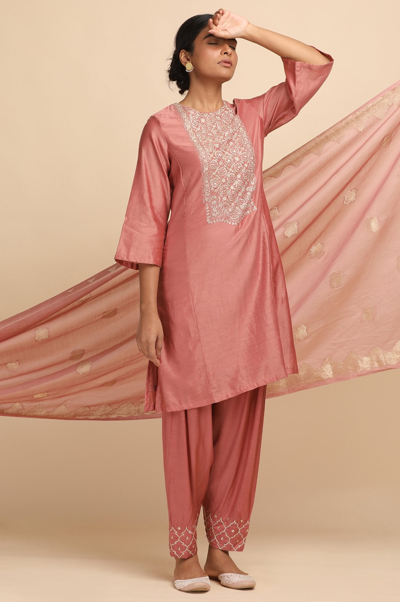 Dusty Pink Salwar Pants