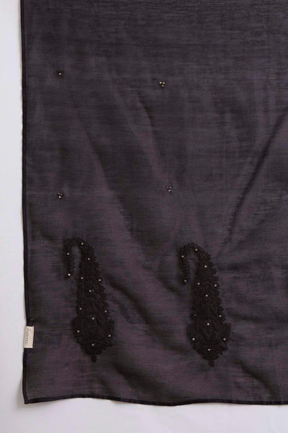 Dark Brown Cotton Silk Drape - wforwoman