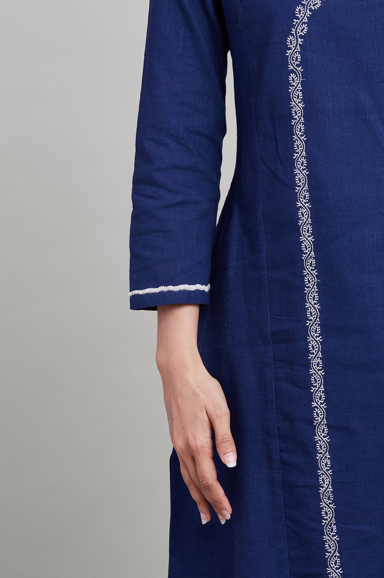 Indigo Blue A-line kurta