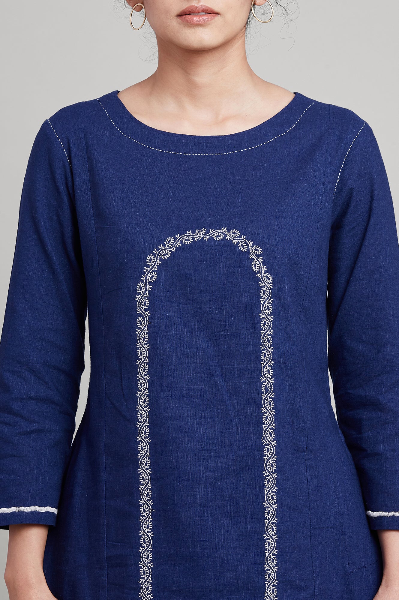 Indigo Blue A-line kurta