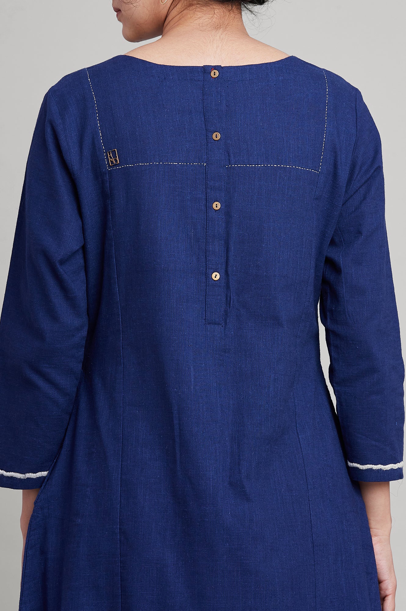 Indigo Blue A-line kurta