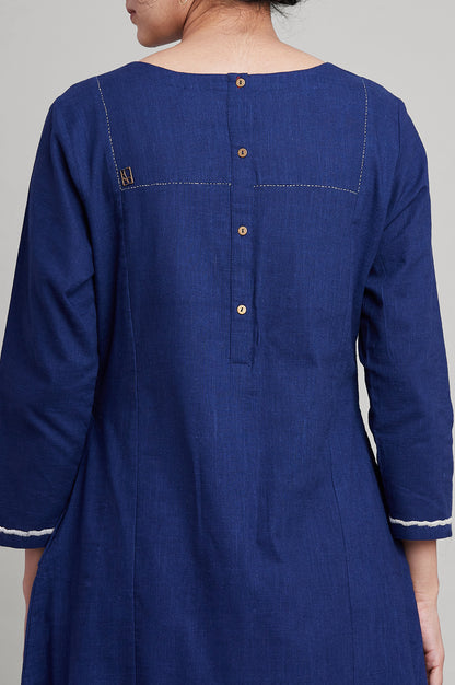 Indigo Blue A-line kurta