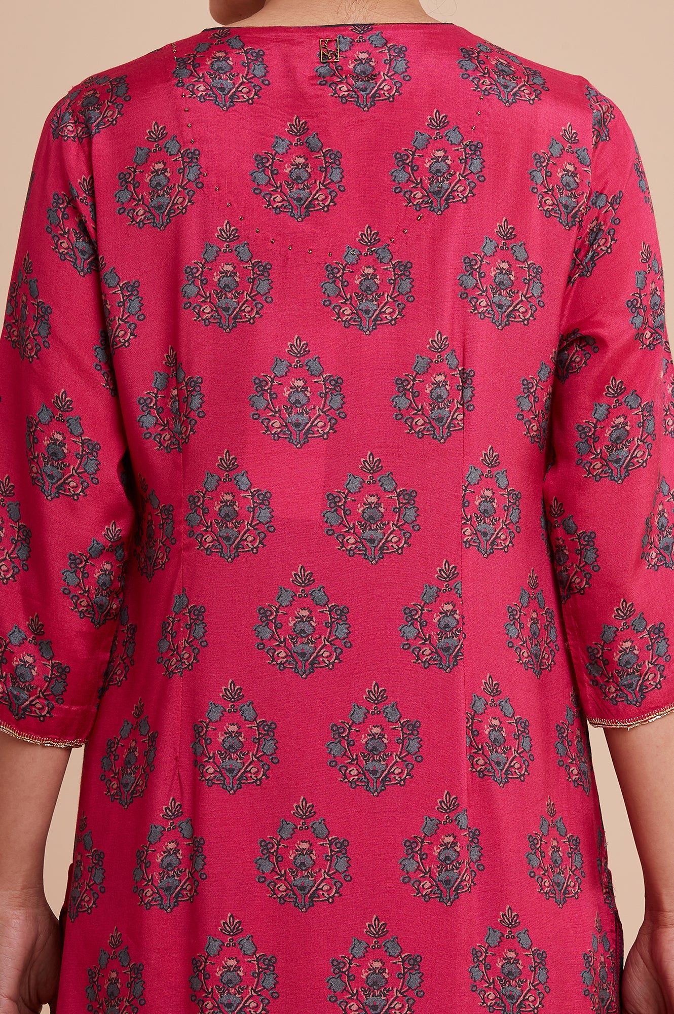 Pink All-Over Buti Print kurta