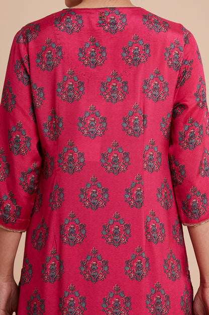 Pink All-Over Buti Print kurta