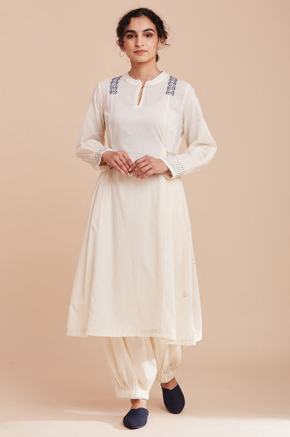 Ecru Flared kurta