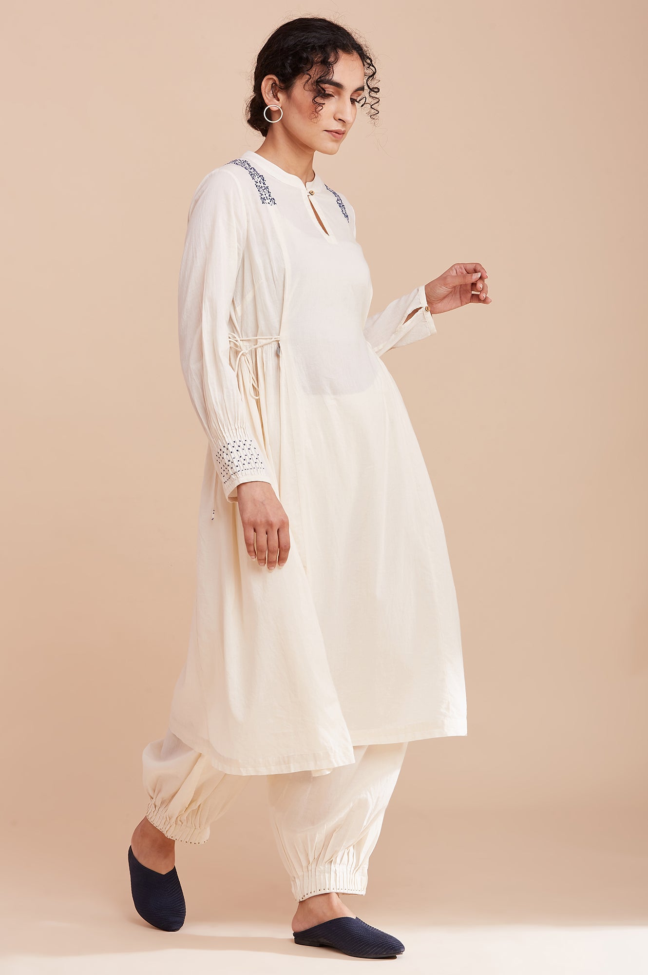 Ecru Flared kurta