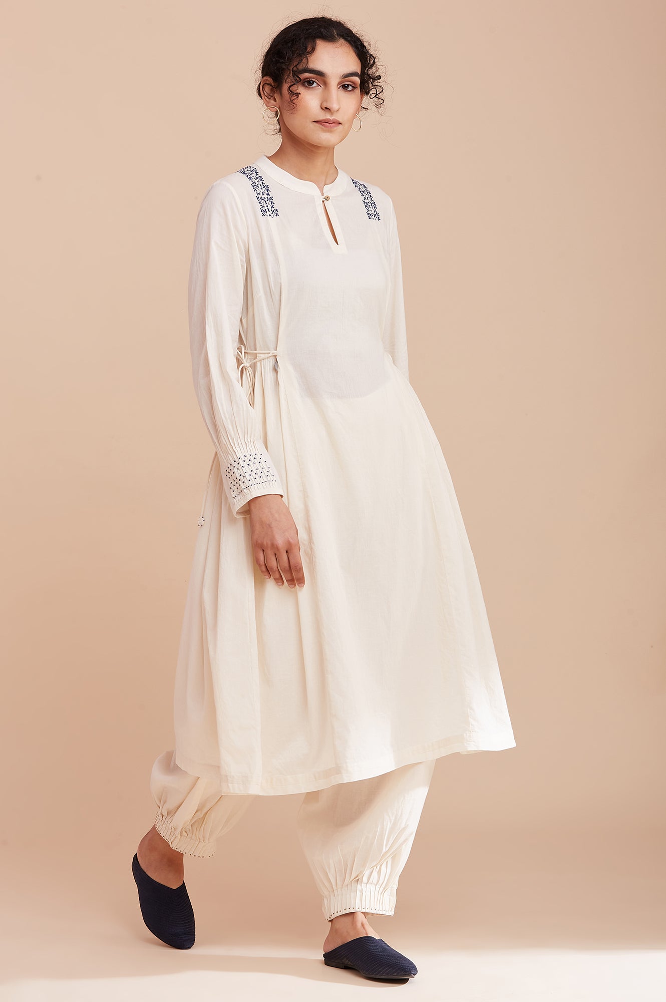 Ecru Flared kurta