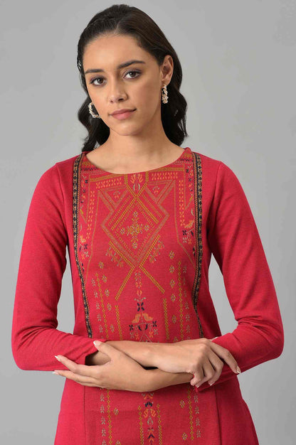 Tile Blue Pc Jacquard kurta