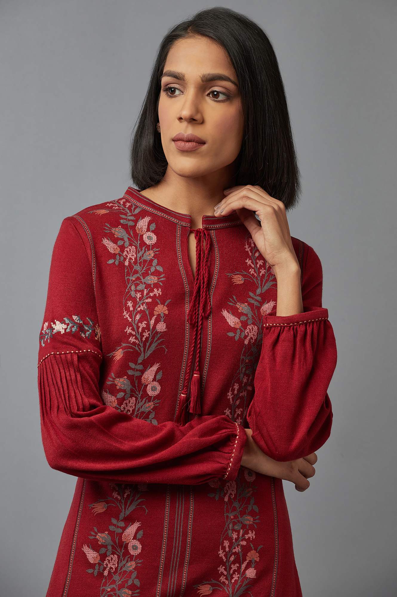 Red Dahlia Printed kurta