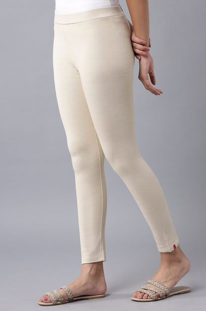 Ecru Knitted Tights