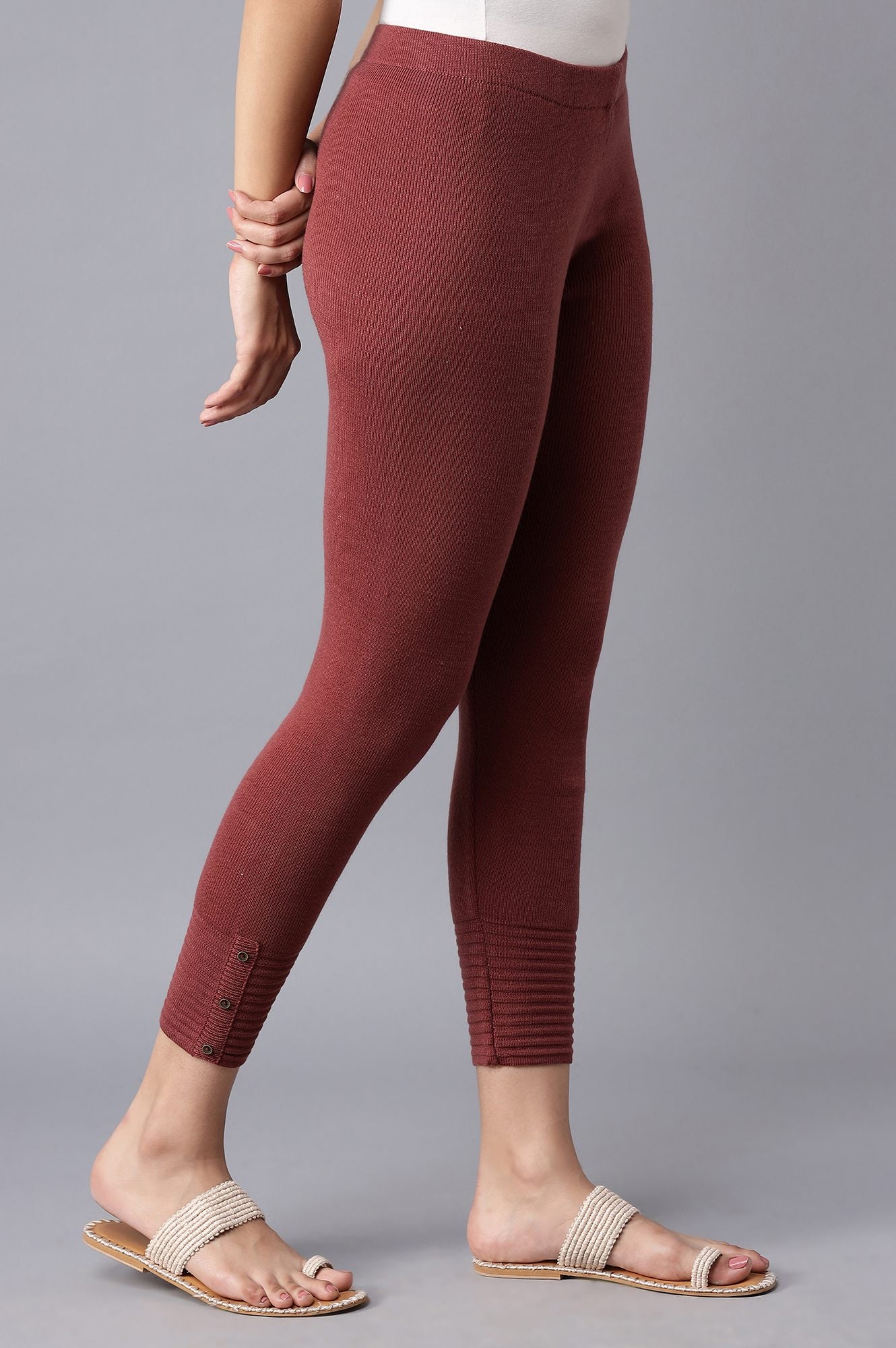 Red Pleated Tights