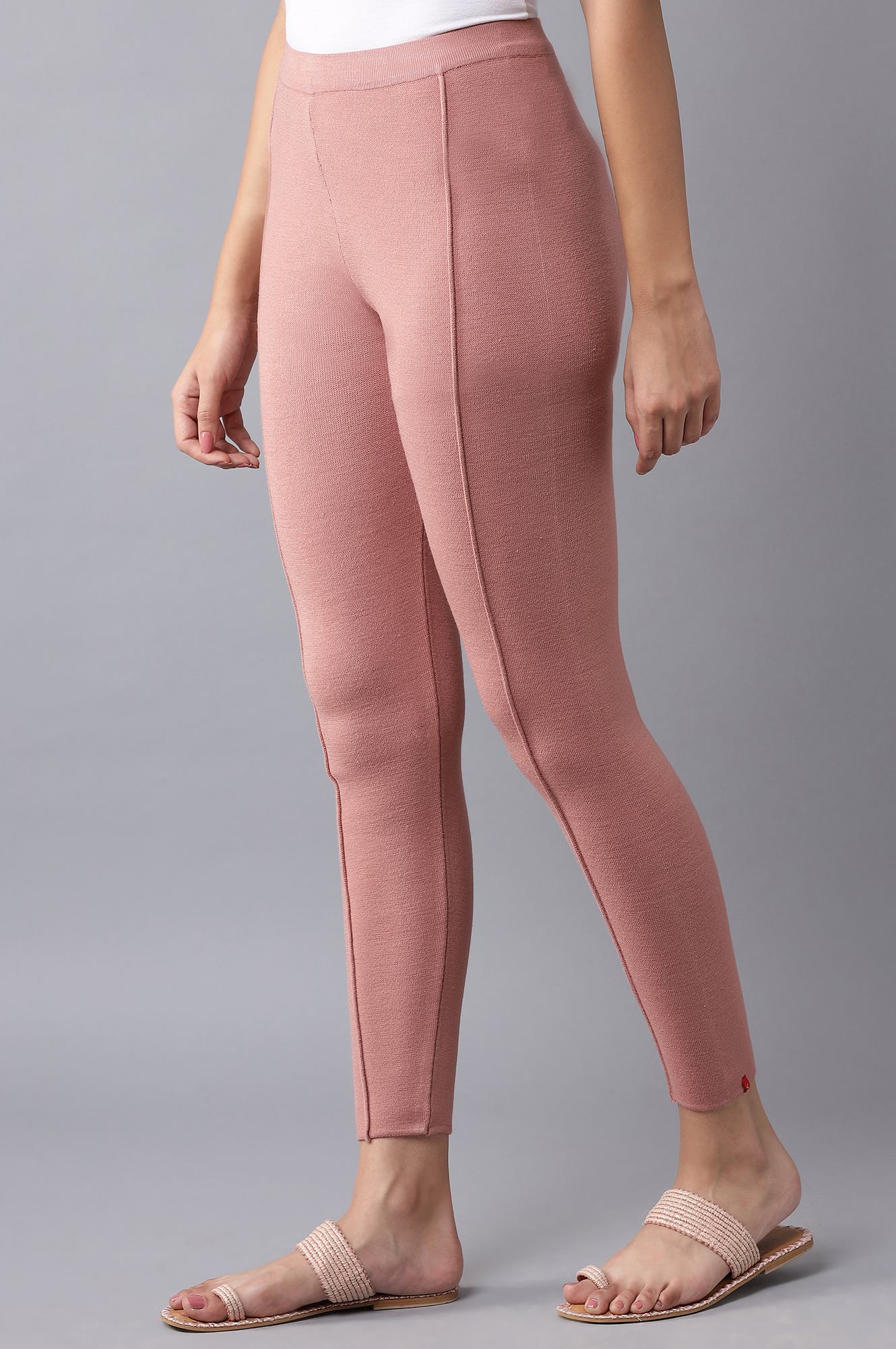 Pink Pintuck Tights