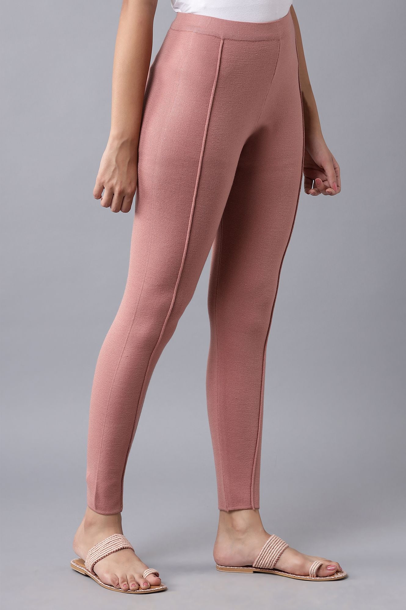 Pink Pintuck Tights