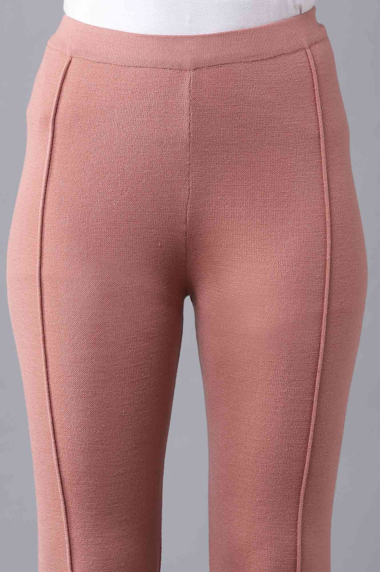 Pink Pintuck Tights