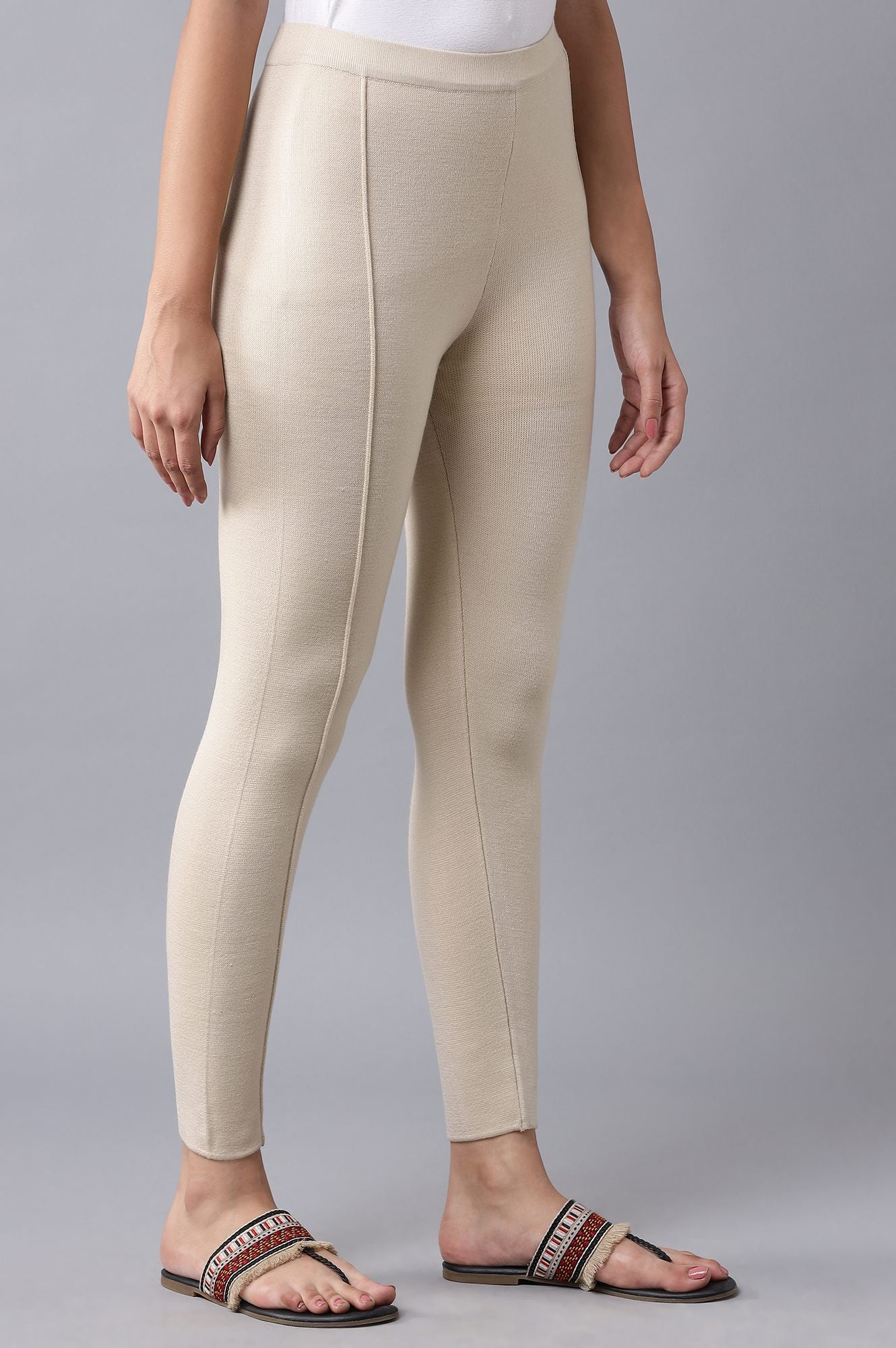 Beige Winter Tights