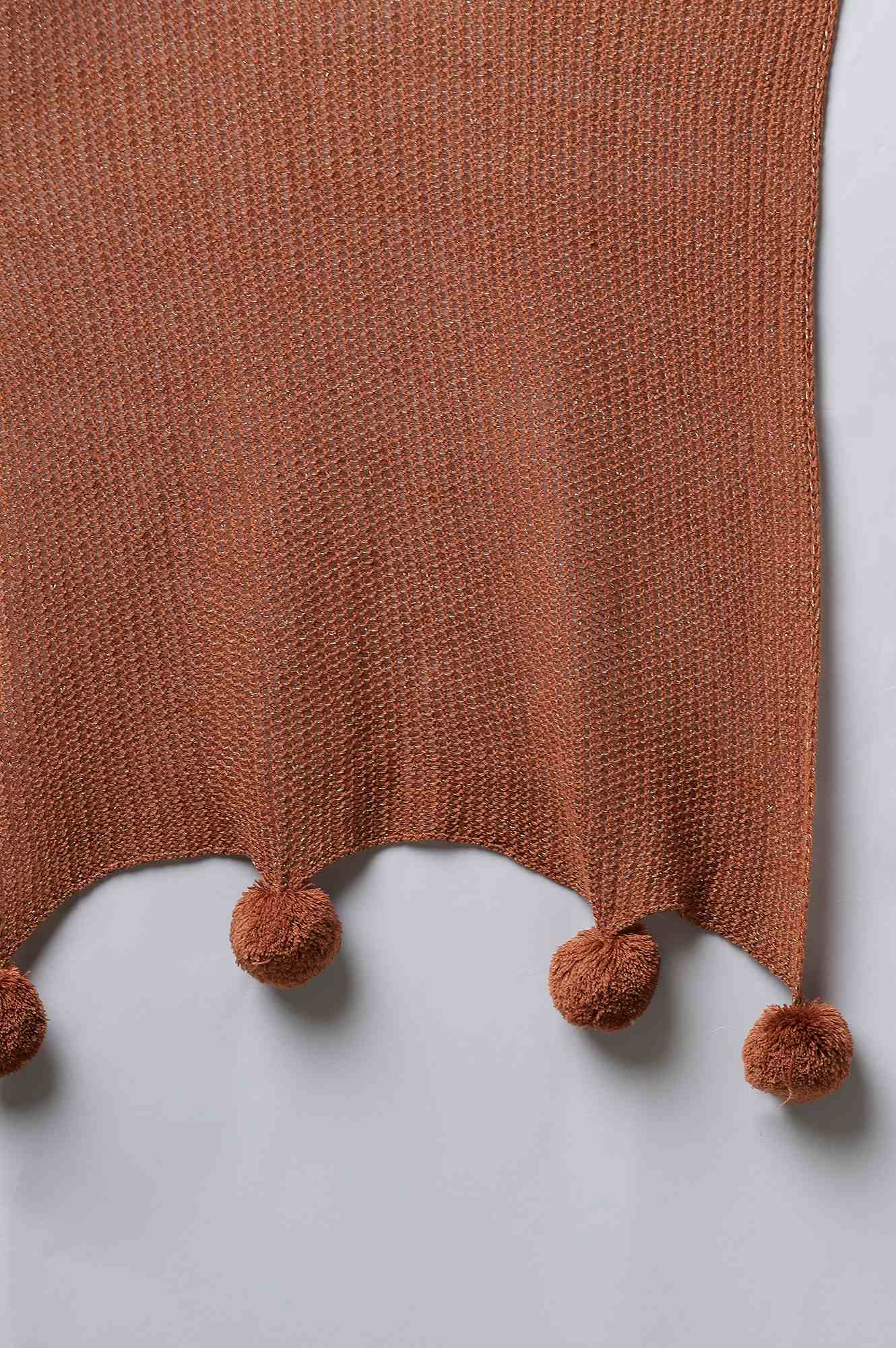 Brown Knitted Shawl