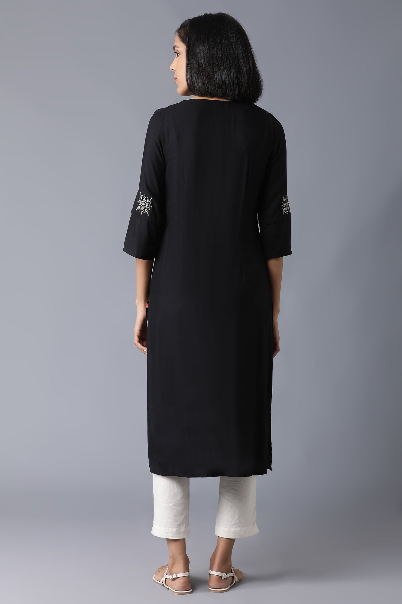 Black kurta With Embroidery