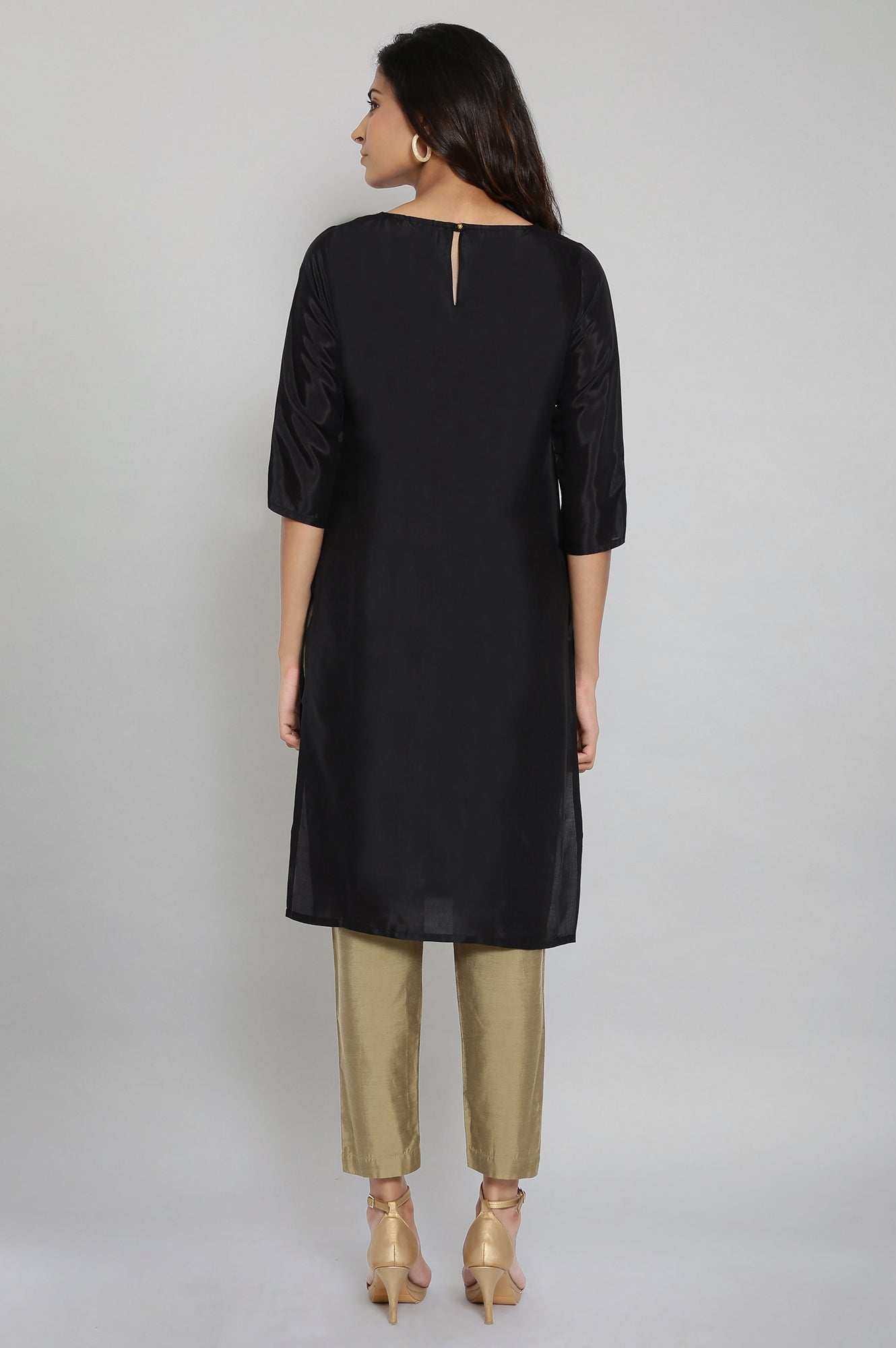 Jet Black Festive kurta