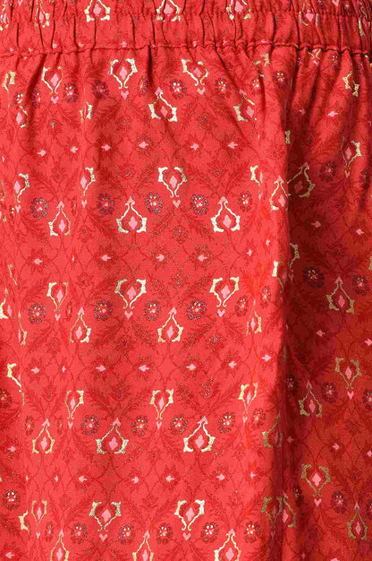 LIVA Girls Red Floral Printed Top and Sharara