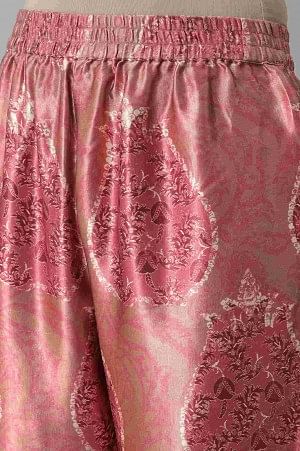 Light Pink Silk kurta With Pants And Dupatta