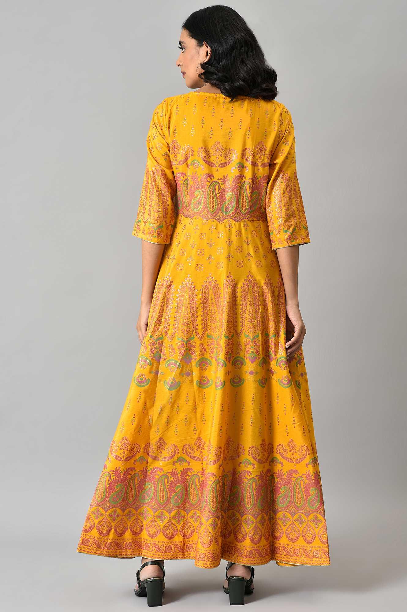 Murtard Indie Dress With Embellished Neckline - wforwoman