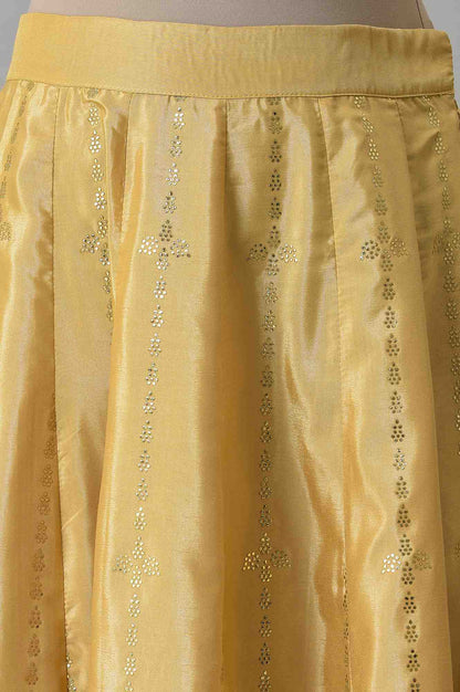 Gold Prited Light Festive Skirt